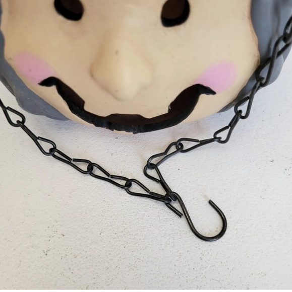 Vtg Halloween 3D Witch Hanging Lantern Ceramic New Debco Tea Light Candle - Picture 4 of 9